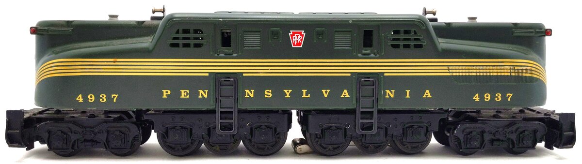 Williams GG27 O PRR Brunswick Green Five Stripe Powered Electric Loco #4937 EX/Box