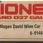 Lionel 6-9146 O Gauge Mogen David Wine Car VG/Box