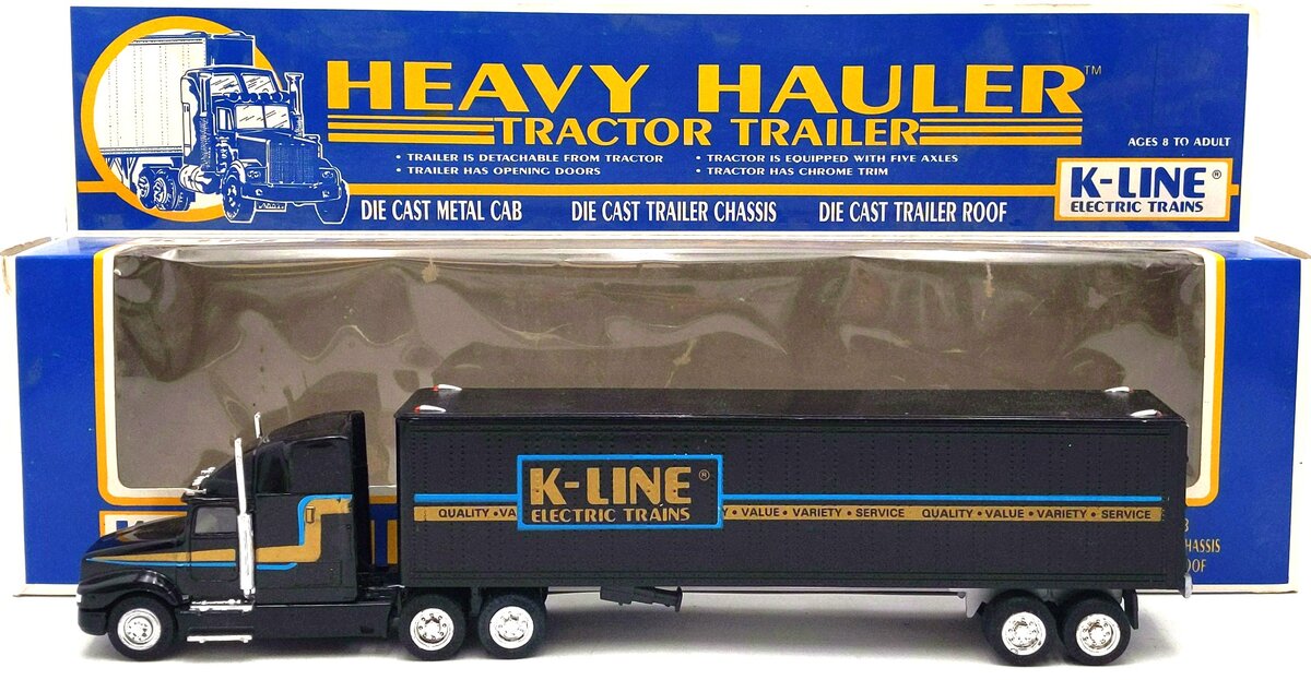 K-Line K-8108 1:43 Scale Diecast Heavy Hauler Tractor Trailer LN/Box