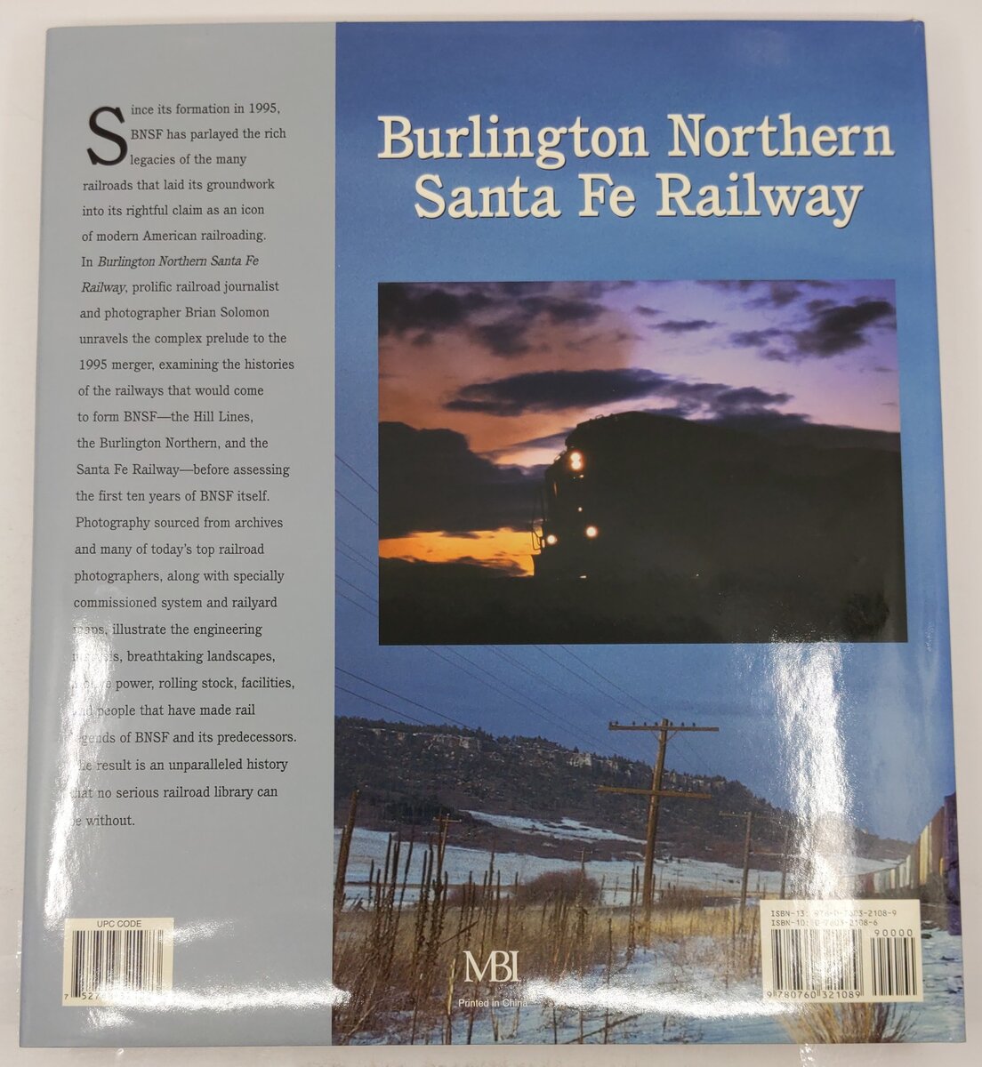 Burlington Northern Santa Fe Railway Hardcover Book By Brian Solomon EX