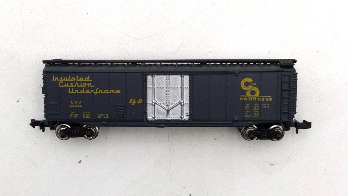 Bachmann 53-1010-22 N Scale Chesapeake & Ohio Box Car # 23000 LN