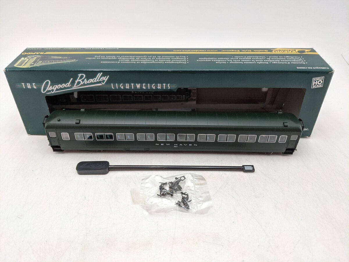 Rapido Trains 109003 HO New Haven 10-Window Coach #8212 EX/Box