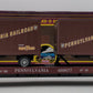 MTH 20-98104 O Gauge Pennsylvania Flatcar #469677 with Pennsylvania Trailers EX/Box