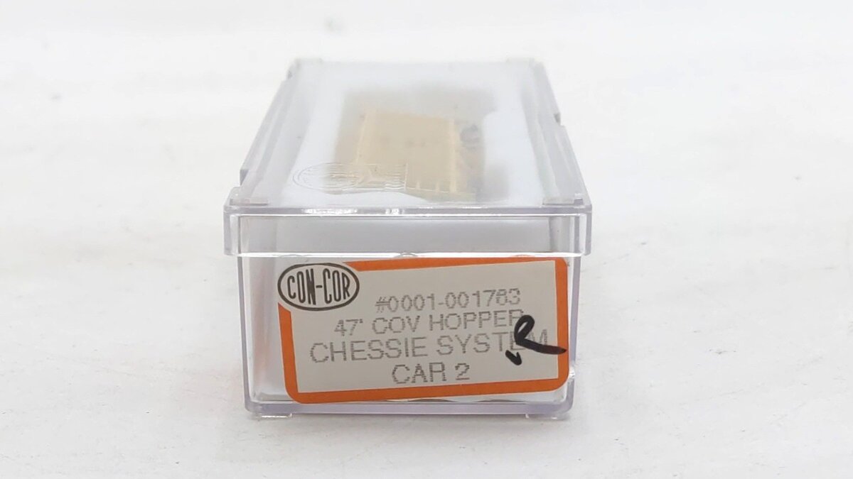 Con-Cor 0001-001763 N Scale Baltimore & Ohio Chessie Covered Hopper #155918 LN/Box