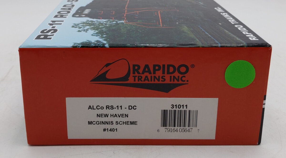 Rapido Trains 31011 HO New Haven Alco RS-11 Diesel Locomotive #1401