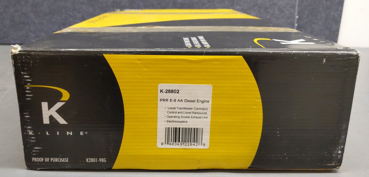 K-Line K-28802 PRR E8 AA Diesel Locomotive Set #5711/5792 with TMCC EX/Box