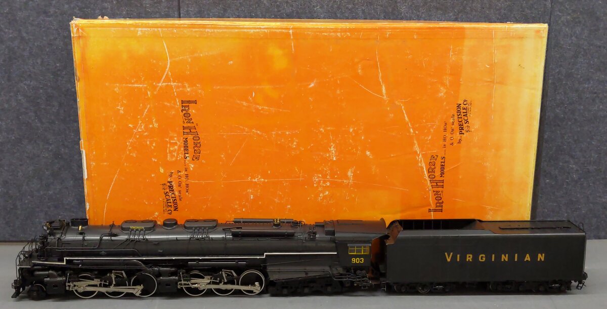 Precision Scale Co 15809-1 O Brass Virginian 2-6-6-6 Steam Loco & Tender #903 2R EX/Box