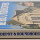 The American Train Depot & Roundhouse Hardcover Book By Hans & April Halberstadt VG