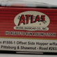Atlas 1886-1 HO Scale Pittsburg & Shawmut Offset Side Hopper w/Flat End #2633 LN/Box
