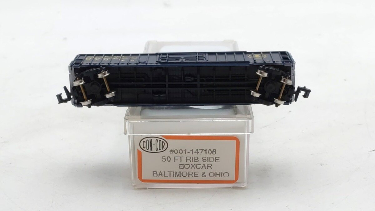 Con-Cor 001-147106 N Scale Chesapeake & Ohio 50' Rib Side Boxcar #481216 LN/Box