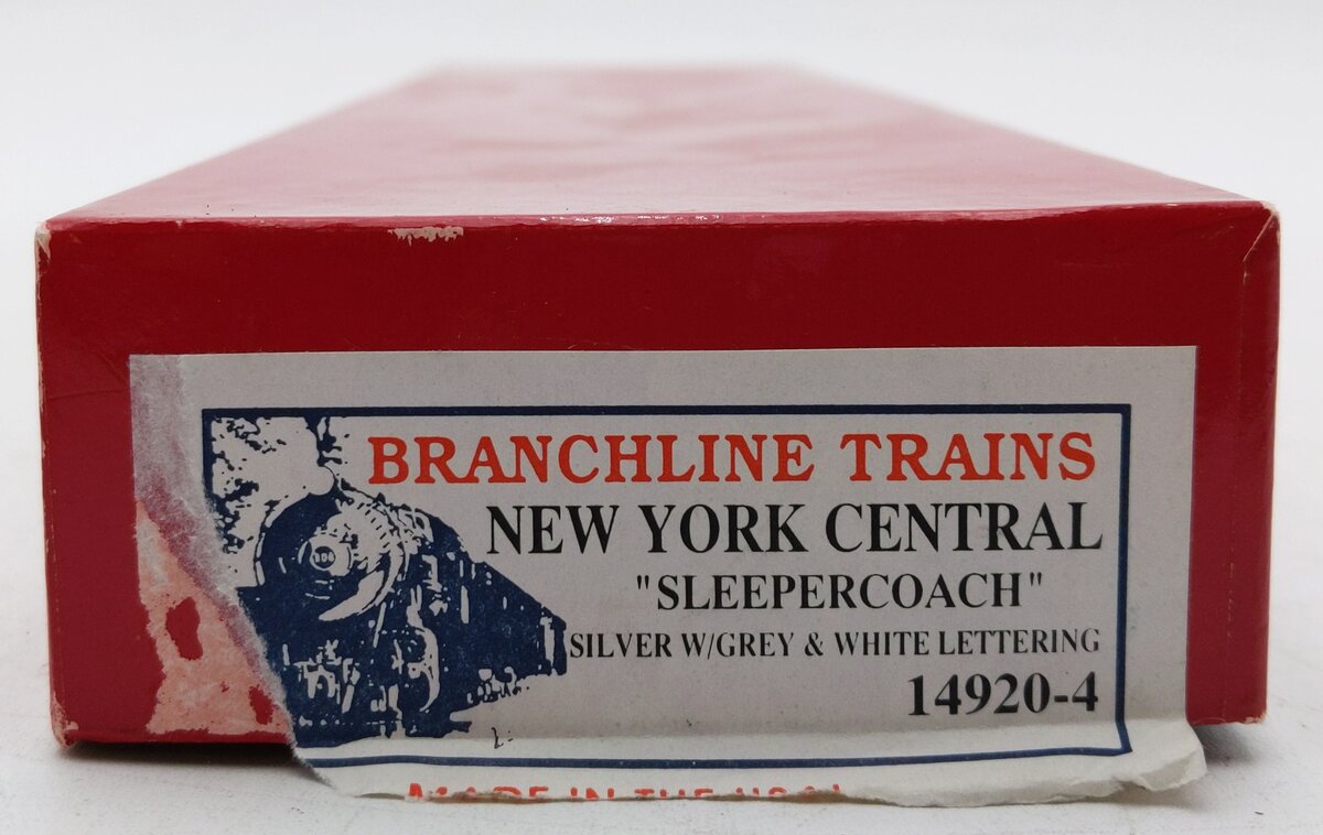 Branchline Trains 14920-4 HO New York Central Sleeper Coach Car
