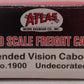 Atlas 1900 HO Undecorated Extended-Vision Caboose EX/Box