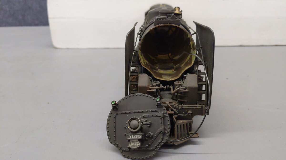 O Scale BRASS NYC 4-8-2 Steam Locomotive & Tender 2 Rail -Painted