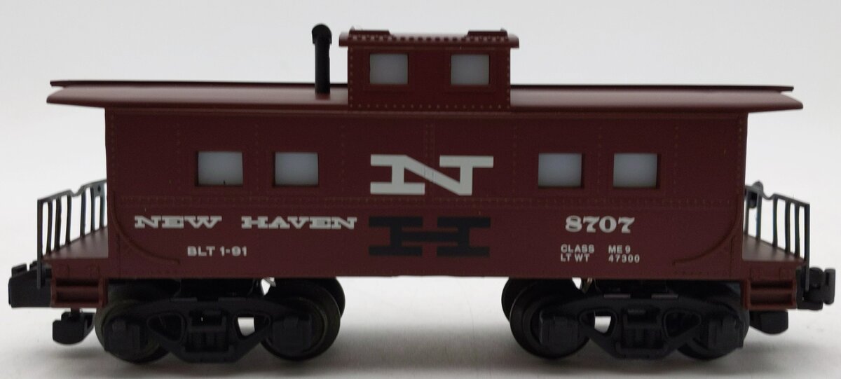 American Flyer 6-48707 S Gauge New Haven Lighted Square Window Caboose #8707 EX/Box