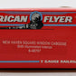 American Flyer 6-48707 S Gauge New Haven Lighted Square Window Caboose #8707 EX/Box