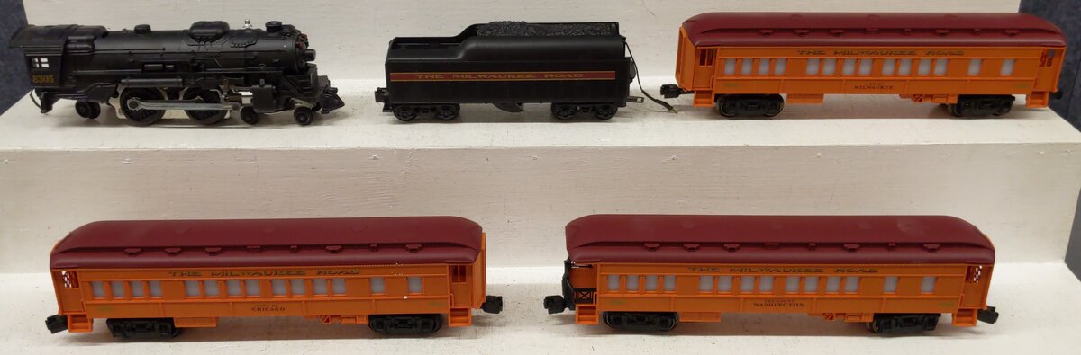 Lionel 6-1387 O Gauge Milwaukee Road Passenger Train Set EX/Box