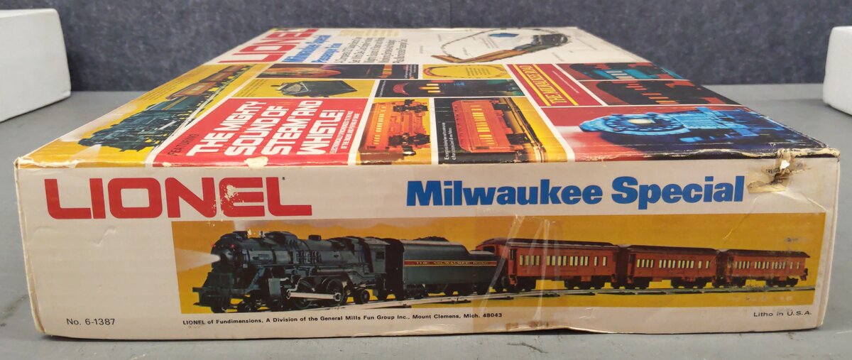 Lionel 6-1387 O Gauge Milwaukee Road Passenger Train Set EX/Box