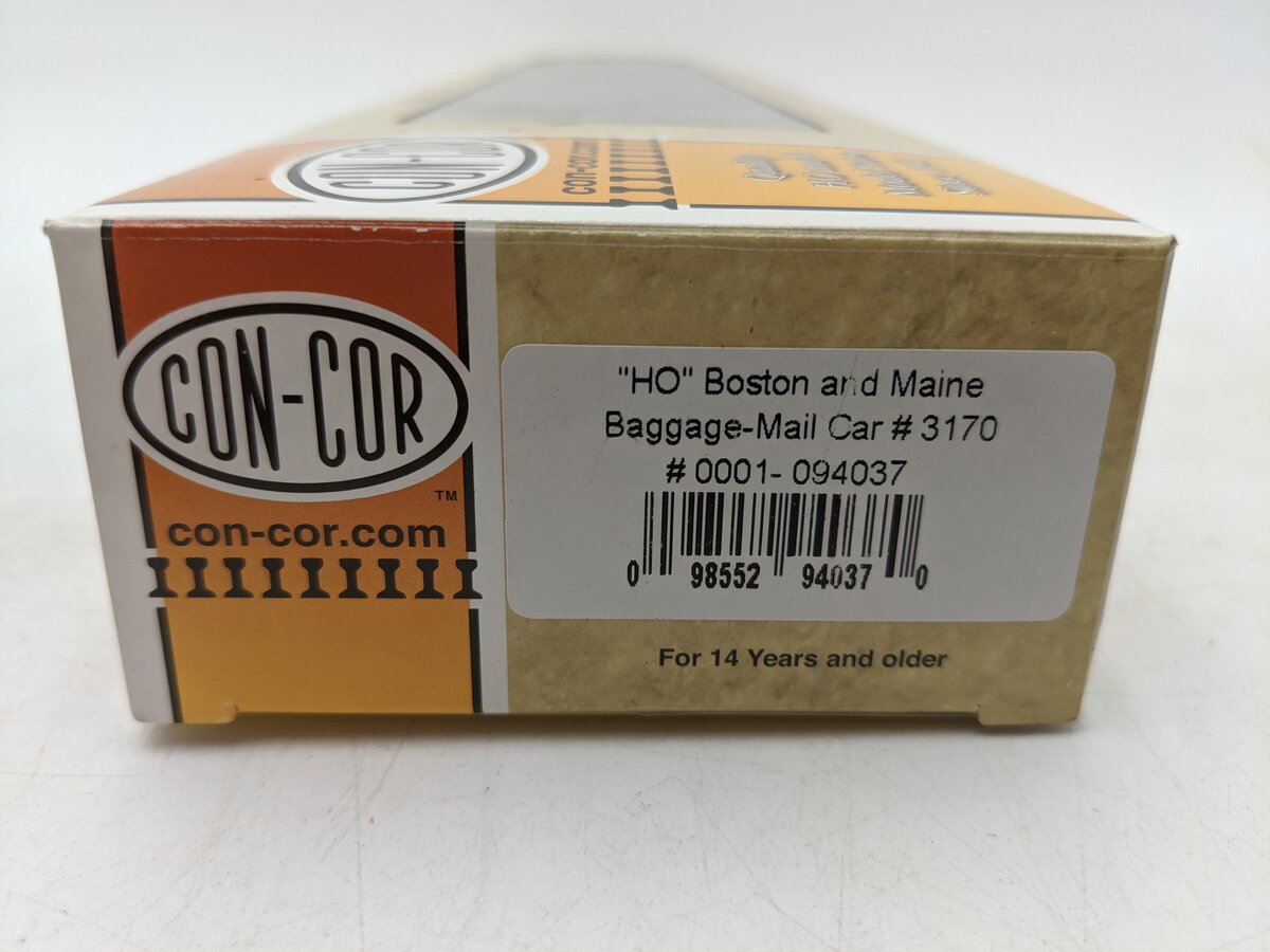 Con-Cor 0001-094037 HO Boston & Maine Baggage Mail Car #3170