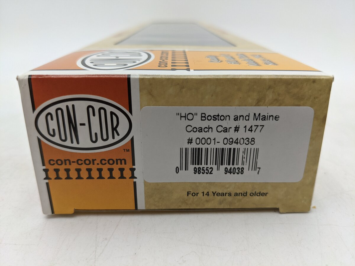 Con-Cor 0001-094038 HO Boston & Maine Coach Car #1477 EX/Box