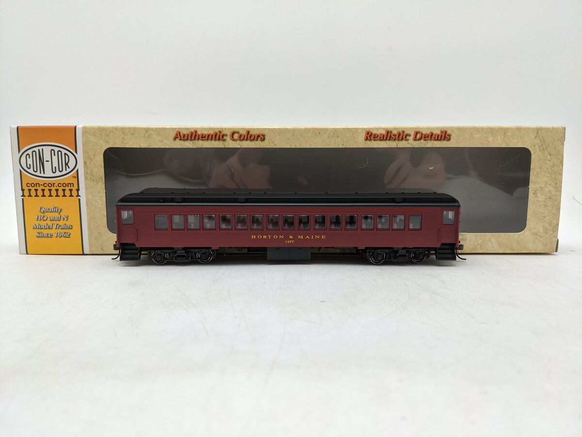 Con-Cor 0001-094038 HO Boston & Maine Coach Car #1477 EX/Box