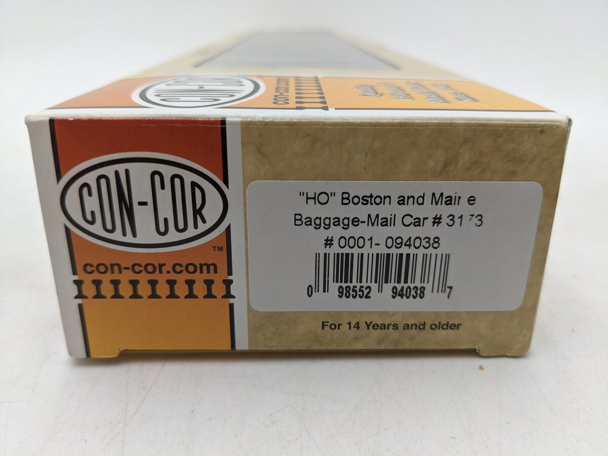 Con-Cor 0001-094038 HO Boston & Maine Baggage Mail Car #3173