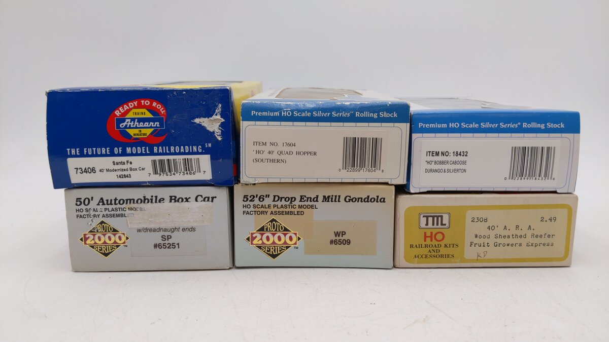 Proto 2000, Bachmann, & Others HO Scale Assorted HO Scale Freight Cars [6] EX/Box