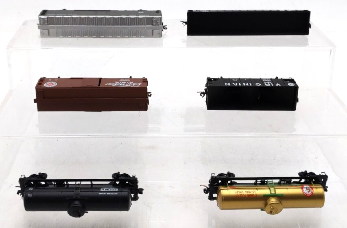 Micro-Trains N Scale Freight Cars #1999,3001,7673,23354,18198,351065 [6] EX/Box