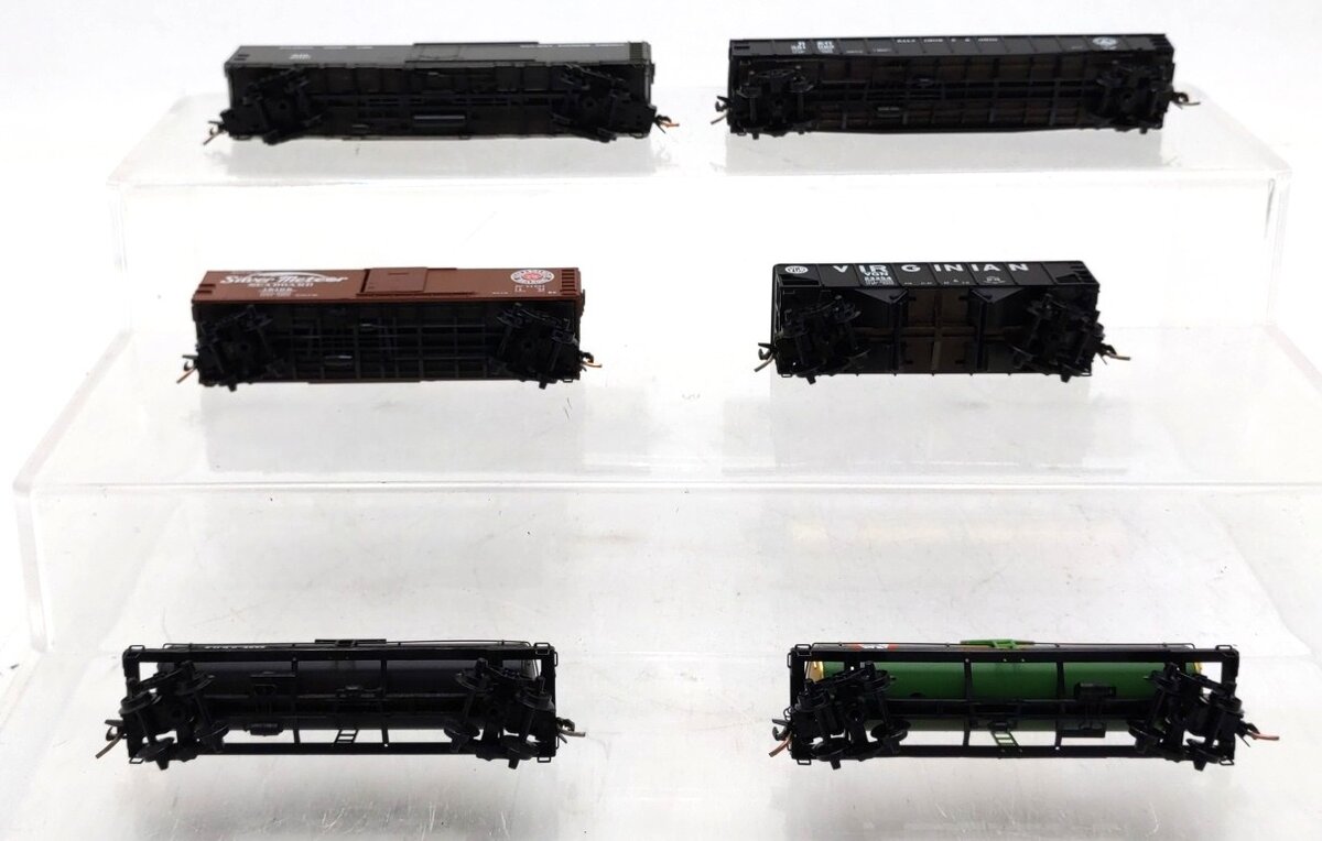 Micro-Trains N Scale Freight Cars #1999,3001,7673,23354,18198,351065 [6] EX/Box
