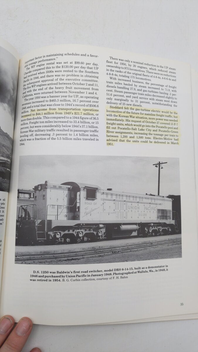 Union Pacific Motive Power in Transition 1936-1960 By Lloyd E. Stagner EX