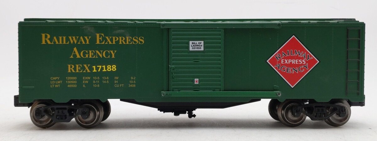 Menards 279-4534 O Gauge Railway Express Box Car #17188 EX/Box