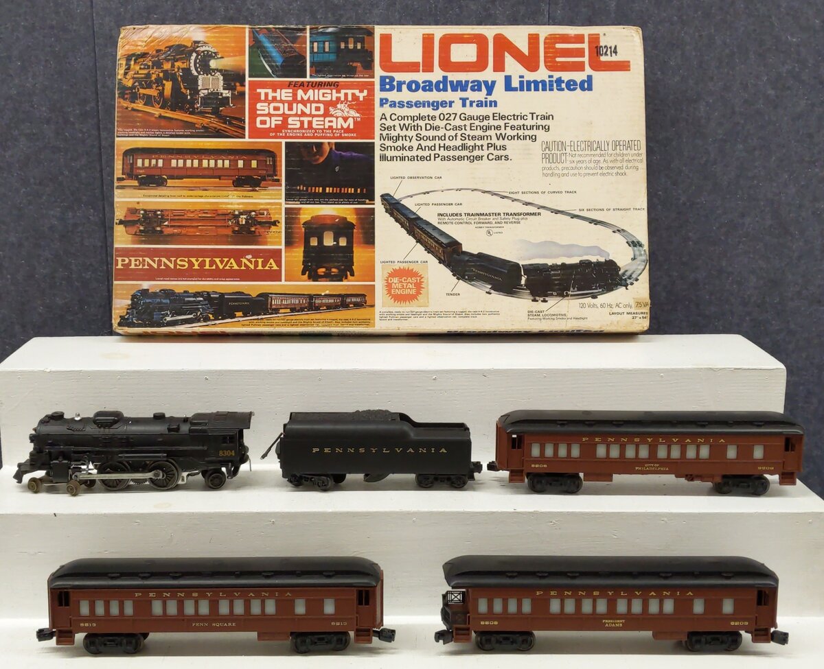 Lionel 6-1487 O Gauge Pennsylvania Railroad Broadway Limited Train Set EX/Box