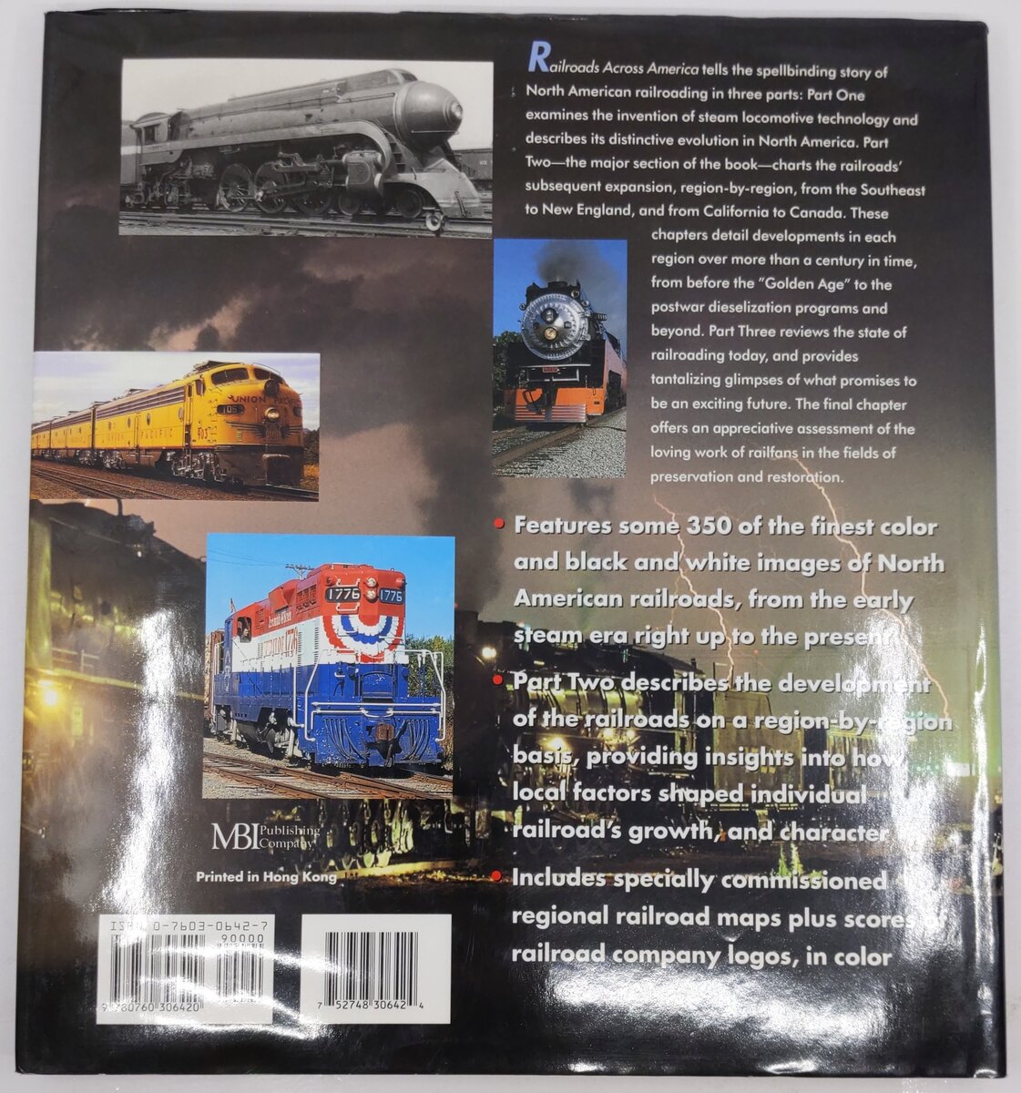 Railroads Across America Hardcover Book By Mike Del Vecchio VG