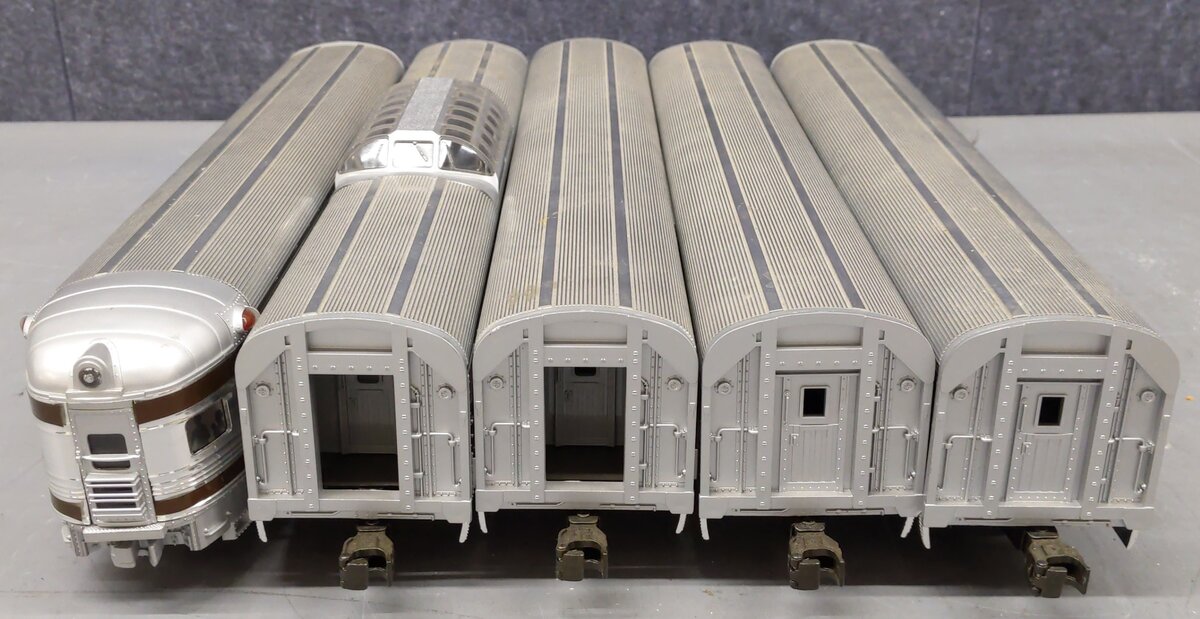MTH 20-6007 O Scale Pennsylvania 60' Aluminum Passenger Car Set (Set of 5) EX/Box