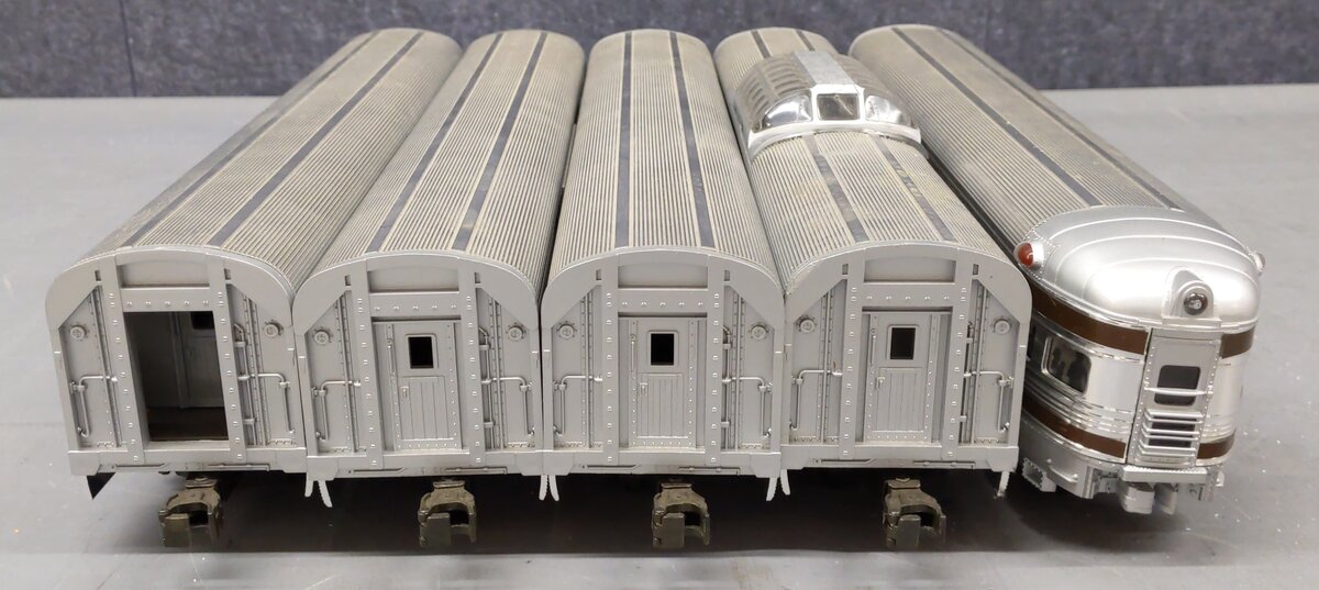 MTH 20-6007 O Scale Pennsylvania 60' Aluminum Passenger Car Set (Set of 5) EX/Box