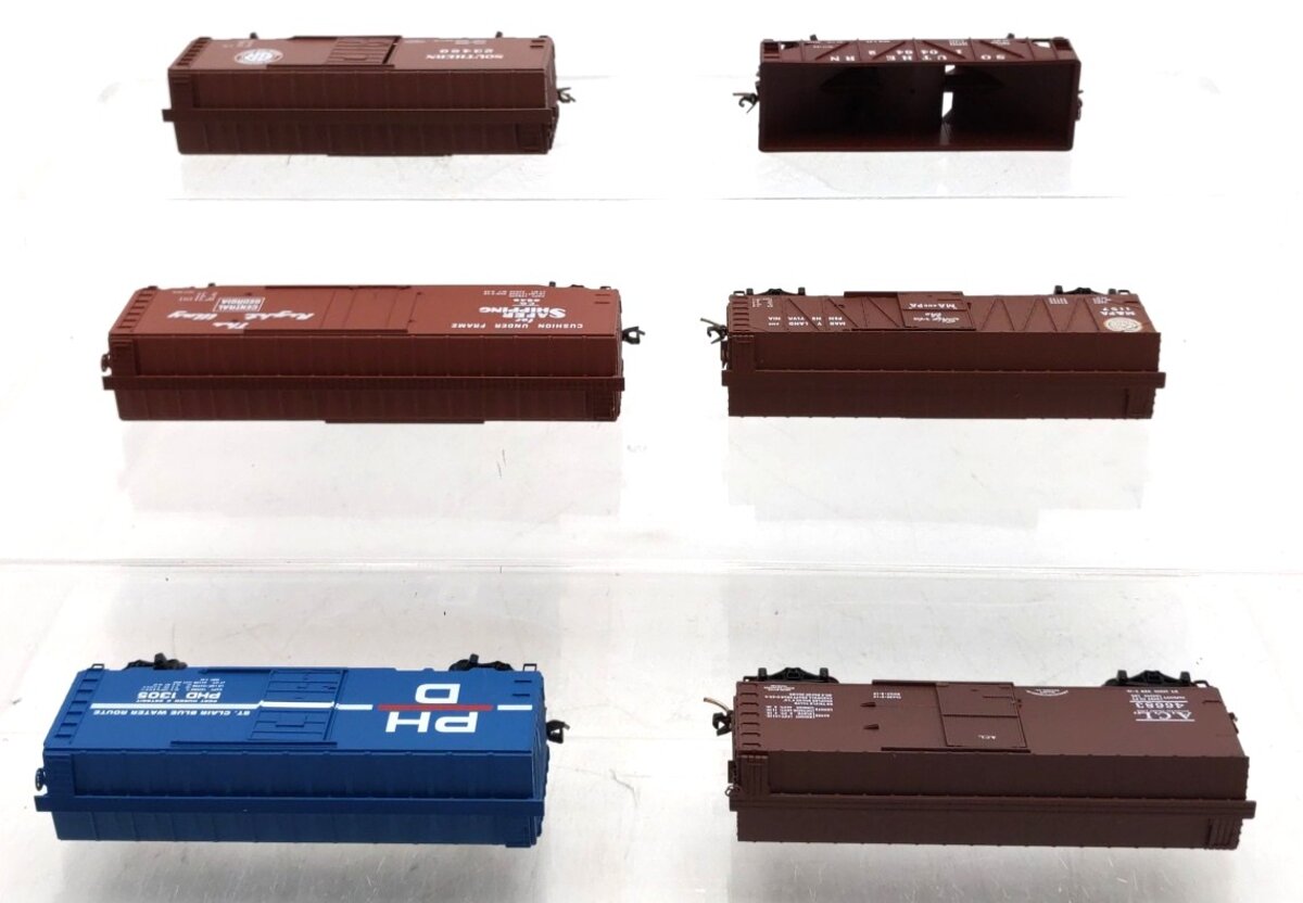 Micro-Trains N Scale Freight Cars #104642,3545,23489,46683,1157,1305 [6] VG/Box