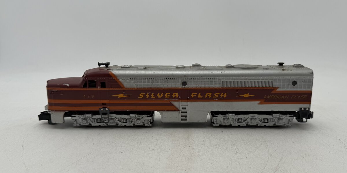 American Flyer 479 Vintage S Silver Flash PA Diesel Locomotive VG