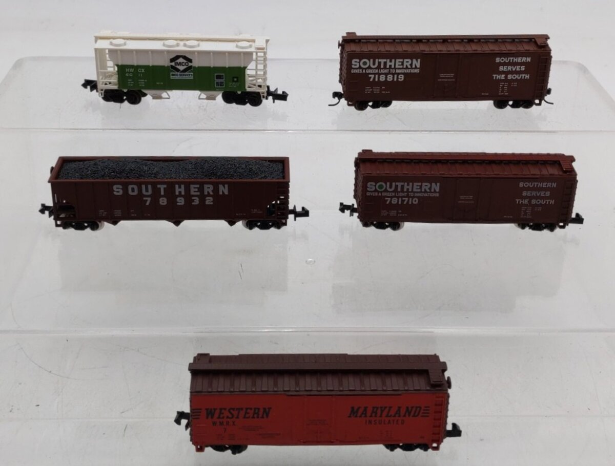 Atlas N Scale Assorted Freight Cars #78932,718819,781710,41011,7 [5] EX/Box