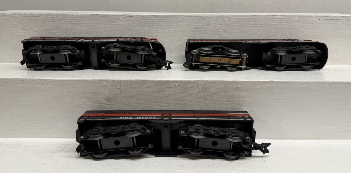 Marx 99 Vintage O Rock Island ABA Diesel Locomotive Set VG