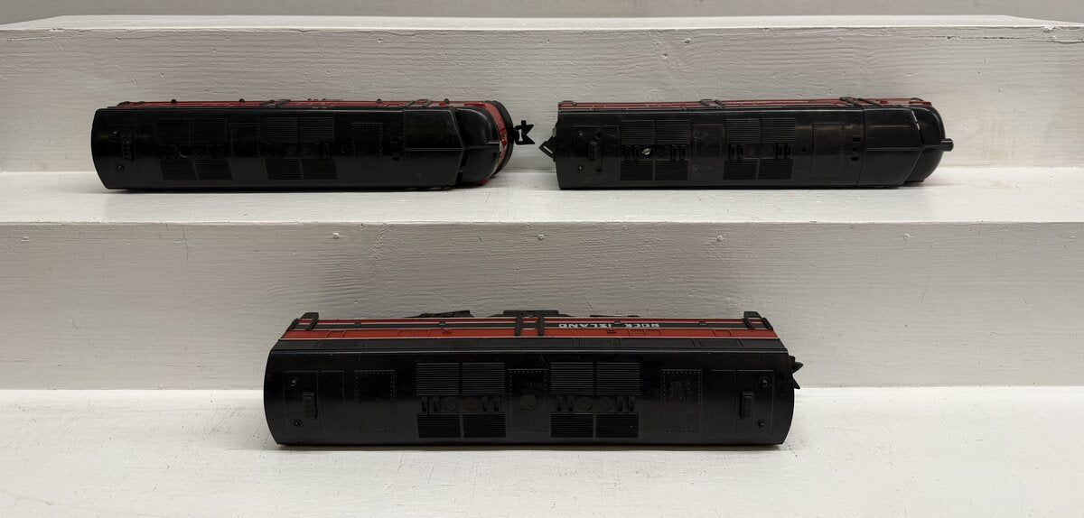 Marx 99 Vintage O Rock Island ABA Diesel Locomotive Set VG