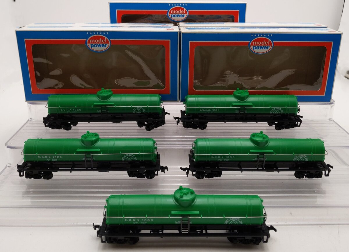 Model Power 8032 HO Cities Service 40' Tank Car (5) LN/Box