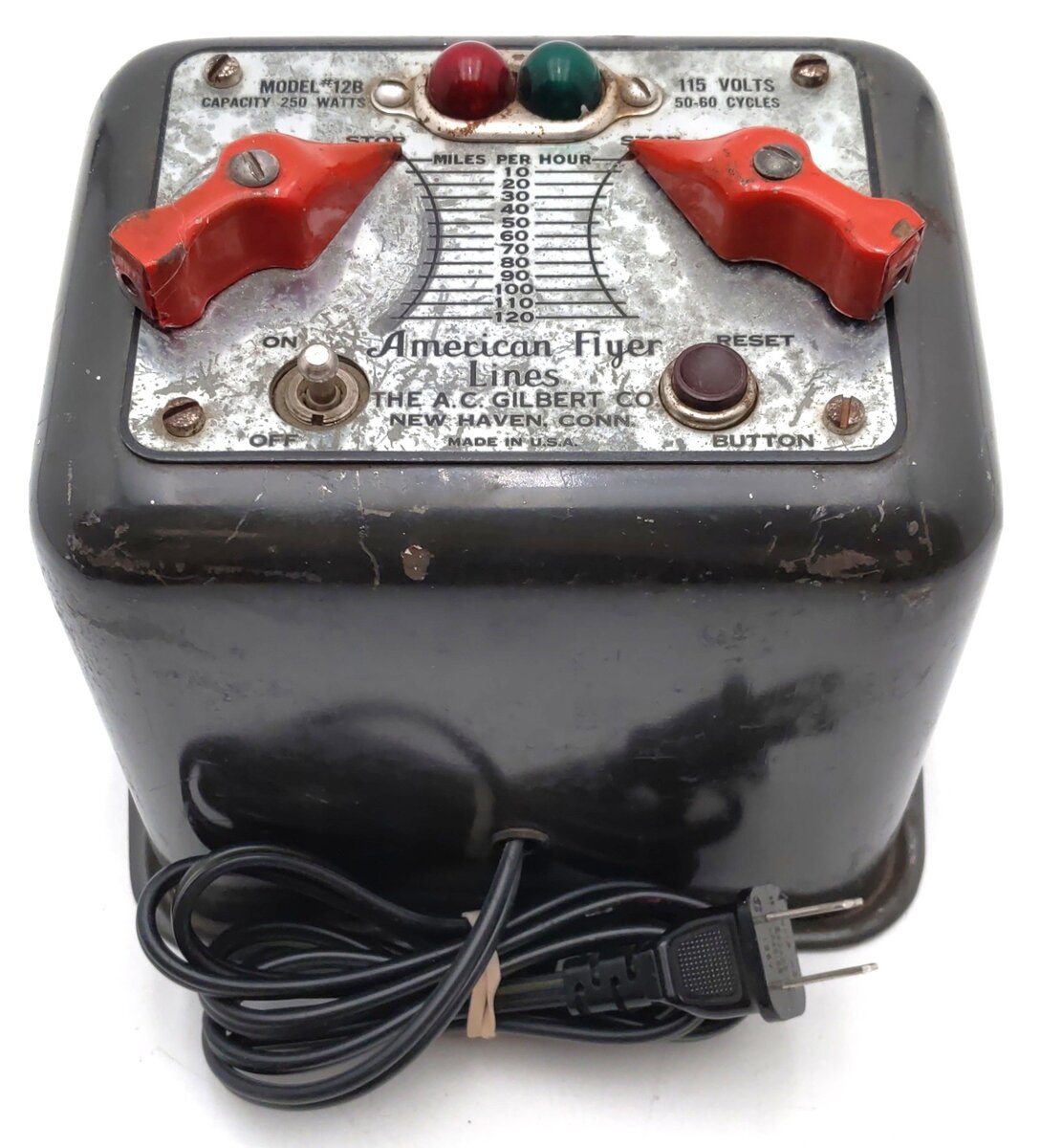 American Flyer 12B Vintage S 250 Watt Transformer VG