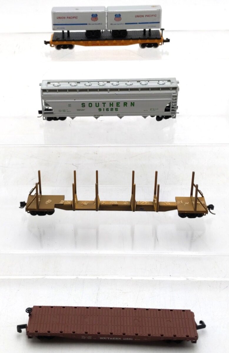 Micro-Trains/Atlas N Scale Freight Cars #51861,900039,59518,91625 [4] VG/Box
