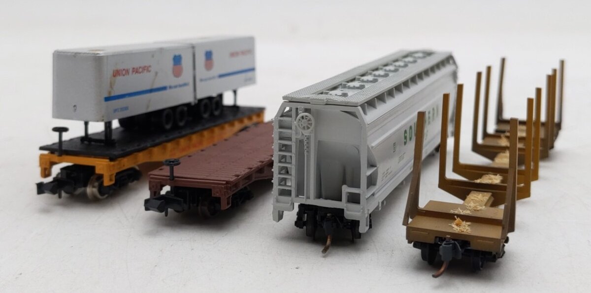 Micro-Trains/Atlas N Scale Freight Cars #51861,900039,59518,91625 [4] VG/Box