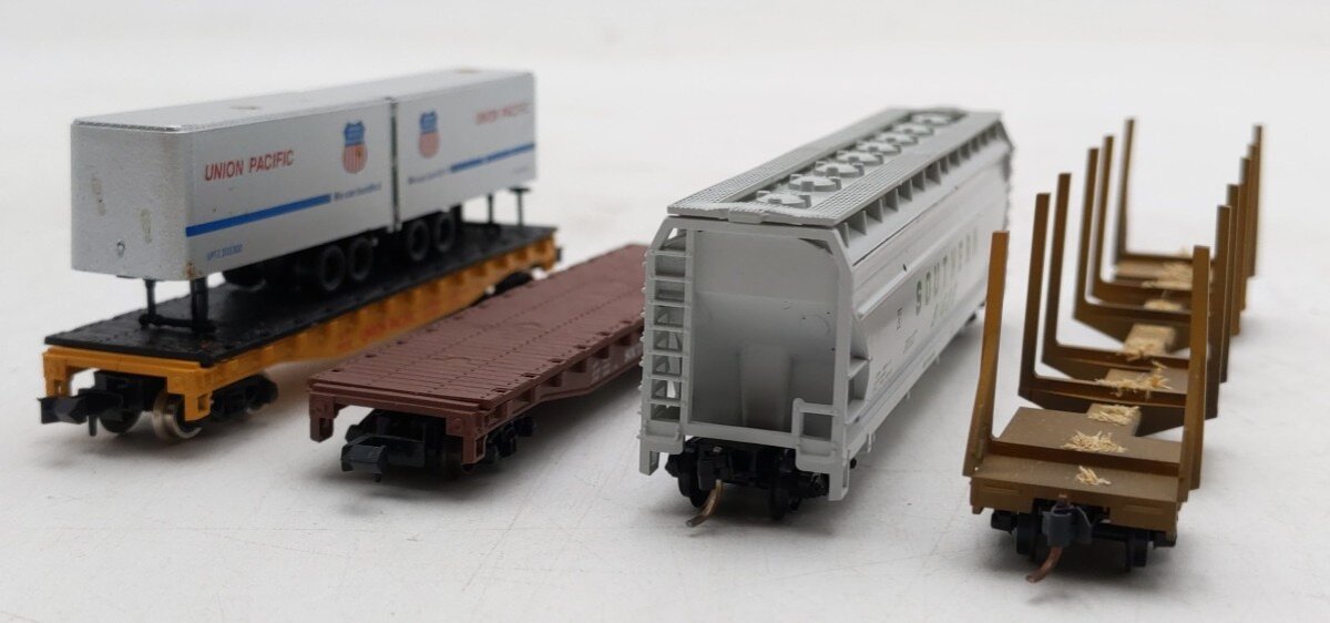 Micro-Trains/Atlas N Scale Freight Cars #51861,900039,59518,91625 [4] VG/Box