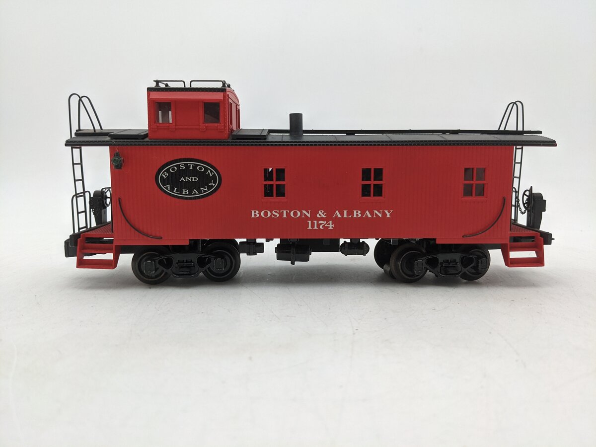 K-Line K616-3181 O Gauge B&A Smoking Ex Vision Wood-Side Caboose #1174 EX