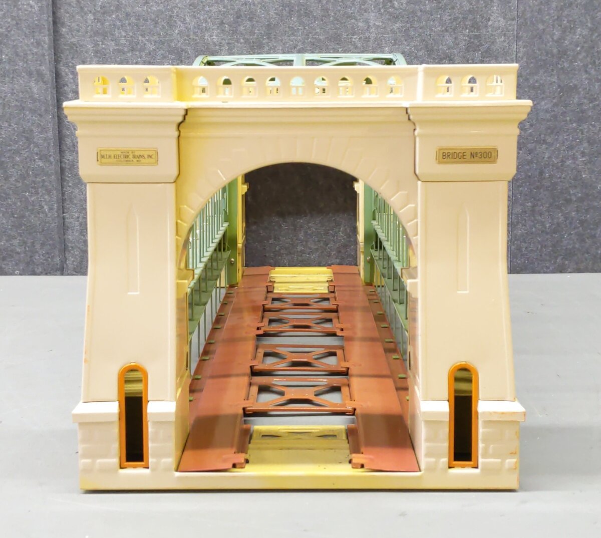MTH 10-1015 Standard Gauge Large Tinplate Hellgate Bridge #300 EX/Box