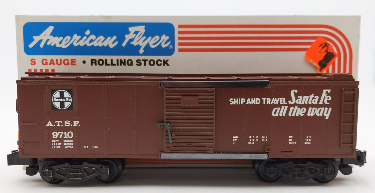 American Flyer 4-9710 S Gauge A.T.S.F. Box Car #9710 EX/Box