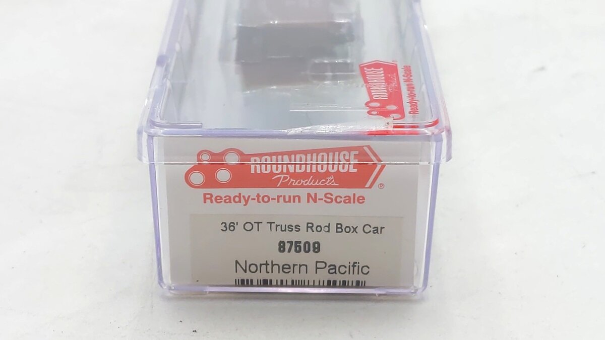 Roundhouse 87509 N Scale Northern Pacific 36' OT Truss Rod Box Car #13327 NIB