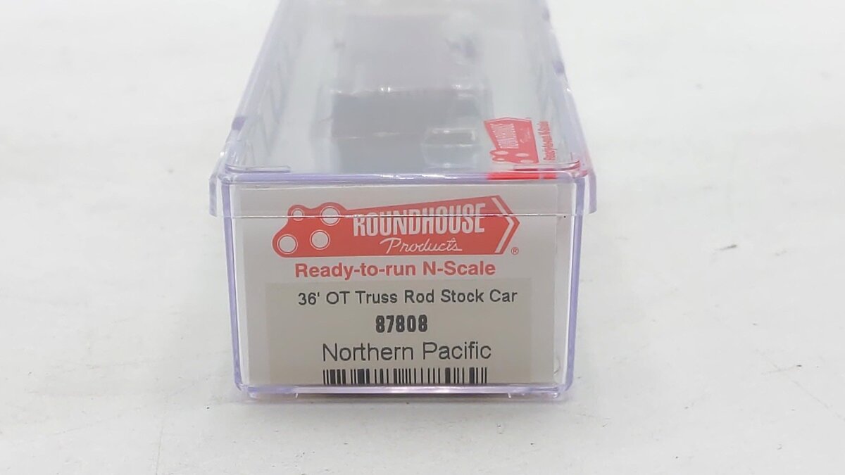 Roundhouse 87808 N Scale Northern Pacific 36' OT Truss Rod Stock Car #81763 NIB