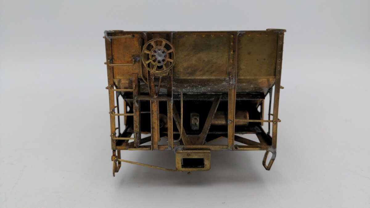O Scale 2 Rail BRASS Undecorated Hopper Car EX